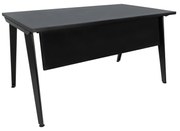 Secretária de Escritório 1400x800 mm com Painel Preto - Art