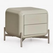 Pack De 2 Mesas De Cabeceira Quadradas 45x45 Cm Em Mdf Alazne Verde Laurel - Sklum