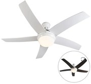 Ventilador de teto branco com controle remoto - Cool 52 Moderno