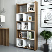 Estante Box – Branco Nogueira – 80x170x22 cm