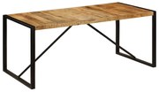 Mesa de jantar madeira de mangueira maciça áspera 180 cm