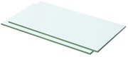 vidaXL Prateleiras 2 pcs 50x20 cm vidro transparente