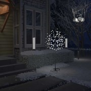 vidaXL Árvore de Natal 120 LED flor cerejeira luz branco frio 150 cm