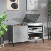 vidaXL Armário p/ discos 84,5x38x48 cm derivados madeira cinza-cimento