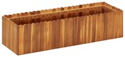 vidaXL Vaso/floreira de jardim 100x30x25 cm madeira de acácia maciça