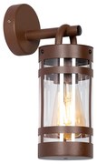 Candeeiro de parede exterior industrial castanho ferrugem IP44 - Ruben Industrial