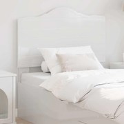 vidaXL Cabeceira Branco Brilhante 90 cm Madeira processada