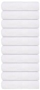 vidaXL Toalhas de banho 10 pcs 70x140 cm 360 gsm 100% algodão branco