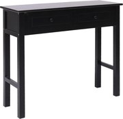 vidaXL Mesa consola 90x30x77 cm madeira preto