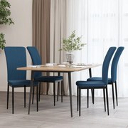 vidaXL Cadeiras de jantar 4 pcs veludo azul