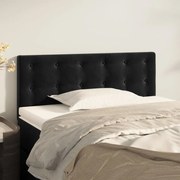 Cabeceira de cama veludo 90x5x78/88 cm preto