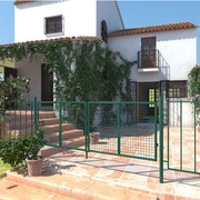 Portão Jardim duplo 310 x 6 x 150 cm aço galvanizado Verde