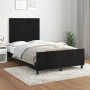 vidaXL Estrutura de cama sem colchão 120x200 cm veludo preto