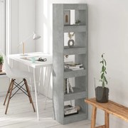 vidaXL Estante/divisória 40x30x166 cm cor cinzento cimento