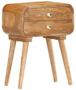 vidaXL Mesa de cabeceira 43x30x58 cm madeira de mangueira maciça