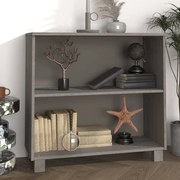 vidaXL Aparador HAMAR 85x35x80 cm pinho maciço cinza-claro