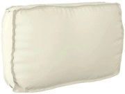vidaXL Almofada de Palete para Encosto Creme 70x40x12 cm - Tecido Oxford