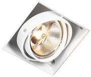 Foco de encastrar branco GU10 AR111 ajustável trimless - ONEON Moderno