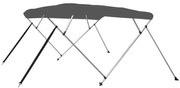 vidaXL Toldo em 4 arcos Bimini 243x180x137 cm antracite