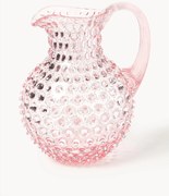 Jarro de vidro artesanal Hobnail, 2 L