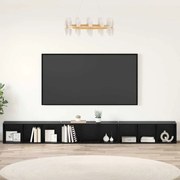 vidaXL Gabinete para TV 3 pcs Carvalho preto 37 x 35 x 107.5 cm