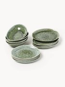Conjunto de loiça artesanal orgânica com forma Macey, conjunto de 12