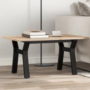 vidaXL Mesa de centro estrutura em Y 80x50x40 cm pinho e aço