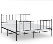 Estrutura de cama 200x200 cm metal preto