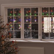 vidaXL Estrelas e luas de luz c/ controlo remoto 345 LEDs colorido