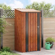 vidaXL Abrigos de jardim Castanho 103 x 86 x 200 cm Metal