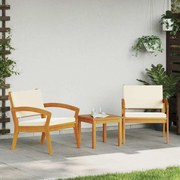 vidaXL Cadeiras de Jardim 2 pcs 59,5x70,5x72,5 cm em Madeira Sólida de Acácia