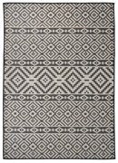 vidaXL Tapete de tecido plano para exterior 120x170 cm riscas pretas