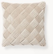 Capa de almofada em veludo com padrão estruturado Sina