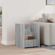vidaXL Estante de Revistas com prateleira Cinza Sonoma 35 x 35 x 45 cm