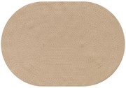 HOMCOM Tapete Oval para Sala de Estar 170x120 cm Tapete Lavável à Máquina Tecido à Mão Estilo Rústico Bege | Aosom Portugal