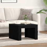 vidaXL Mesa de centro Carvalho preto 50 x 50 x 35 cm