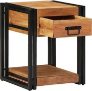 vidaXL Armário de Cabeceira com gaveta Castanho 40 x 40 x 50 cm
