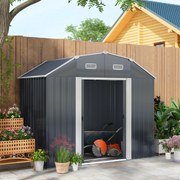 Abrigo de Jardim Metálico Modello Scala – 2,7 m², 238x132x198,5 cm, Pr