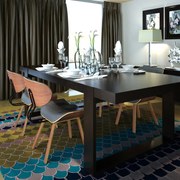 vidaXL Cadeiras jantar 4 pcs madeira curvada e couro artificial