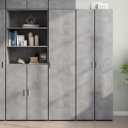 vidaXL Armário alto 45x42,5x185 cm derivados de madeira cinza cimento