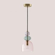 Candeeiro De Teto De Cristal Bezany Colors Multicor Fresh - Sklum