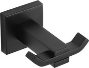 Mexen Vane gancho duplo para toalha, preto - 7020935-70