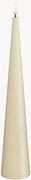 Vela LED artesanal com aspeto de chama real Cone Shaped, Alt 28 cm