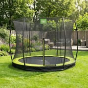 Trampolim de solo Silhouette ø305 cm com rede de segurança - verde
