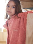 Roupão modelo camisa personalizável, para criança pau-rosa