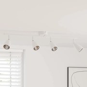 vidaXL Foco de teto Branco 69.5 x 12.5 x 10.5 cm Aço