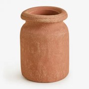 Vaso De Terracota (↑18,5 Cm) Agnon Vermelho Sienna - Sklum