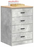 vidaXL Armário de arrumação de garagem Betão Cinzento 60x51x85 cm