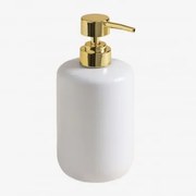 Dispensador De Sabão Em Cerâmica Pierk Branco - Sklum