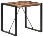 vidaXL Mesa de jantar 80x80x75 cm madeira maciça